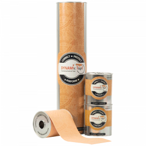 Dynamic Tape 4 рола (7,5 см х 5 м) + диспенсер